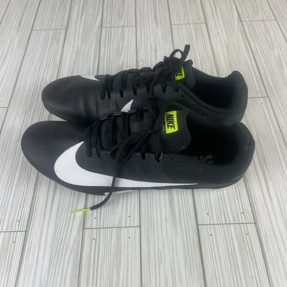 Nike Racing Sprint Track Shoes Spikes Black White Neon 11 - Picture 3 of 11
